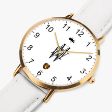 Lade das Bild in den Galerie-Viewer, Most High Win: Thin Leather Strap Quartz Watch (Rose Gold)