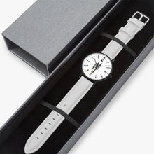 Lade das Bild in den Galerie-Viewer, Most high Win: Thin Leather Strap Quartz Watch (Black Indicators)

