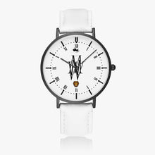 Lade das Bild in den Galerie-Viewer, Most high Win: Thin Leather Strap Quartz Watch (Black Indicators)
