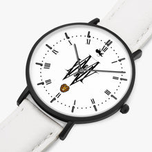 Lade das Bild in den Galerie-Viewer, Most high Win: Thin Leather Strap Quartz Watch (Black Indicators)
