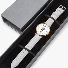 Lade das Bild in den Galerie-Viewer, Most High Win: Thin Leather Strap Quartz Watch (Rose Gold Indicators)
